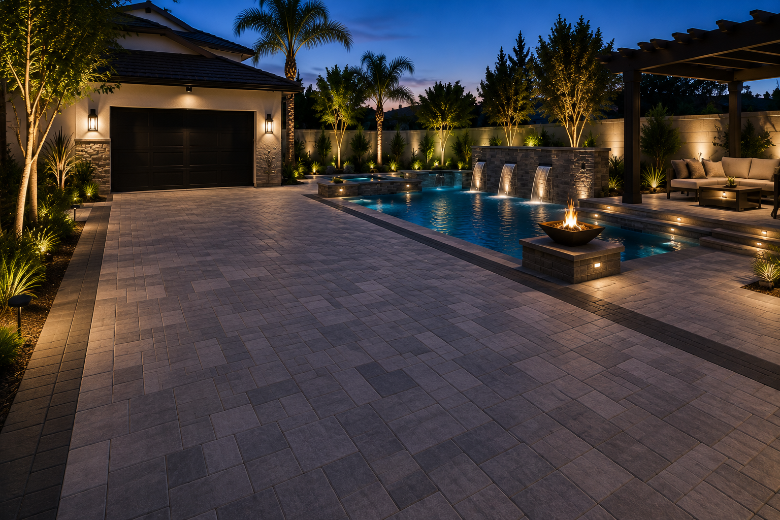 Paver driveway design inspiration